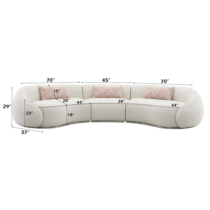 Sectional Sofa w/3 Pillows - Image 18