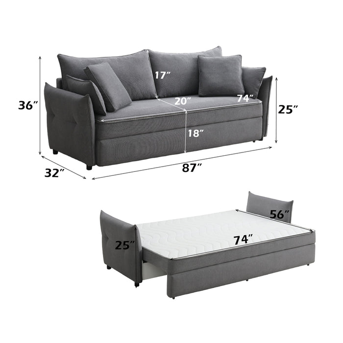 Irina Sofa w/Sleeper, Storage & 4 Pillows - Image 11