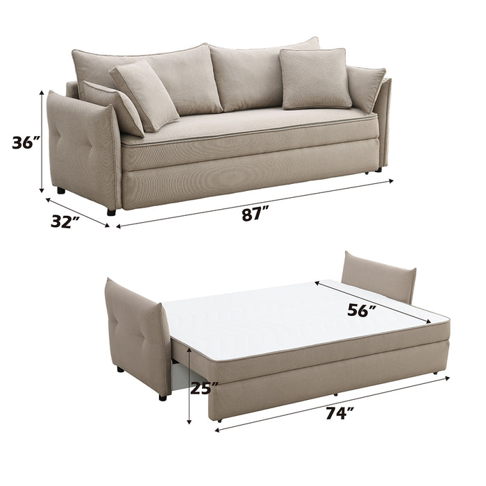 Irina Sofa w/Sleeper, Storage & 4 Pillows - Image 10