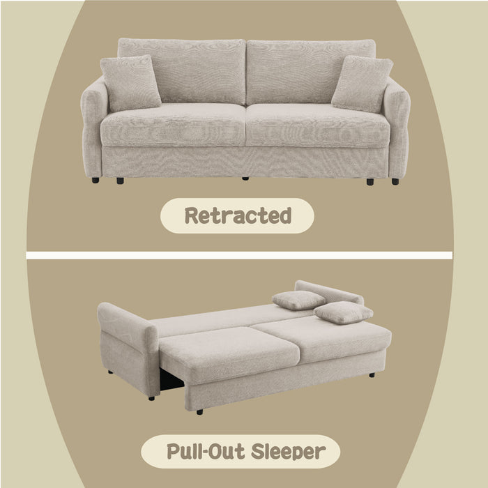 Haran Sofa w/Sleeper, Storage & 2 Pillows - Image 11