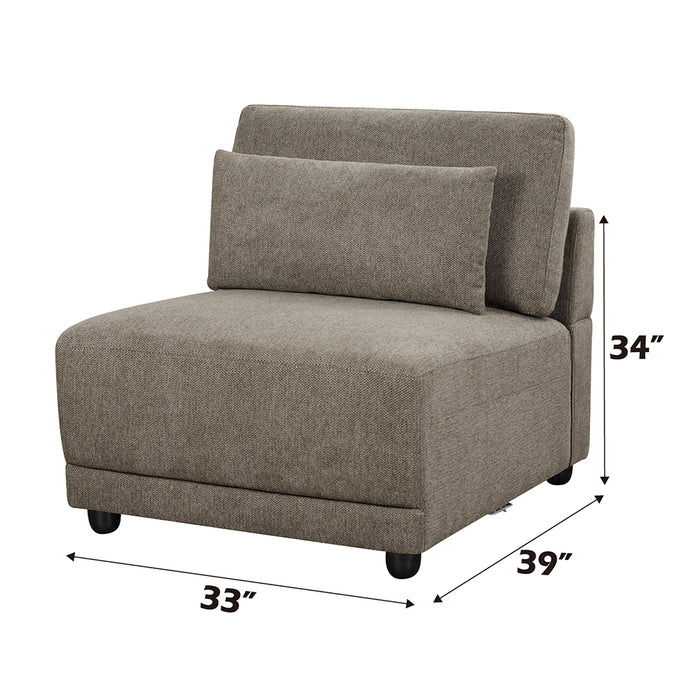 Rylie Modular - Armless Chair w/Pillow - Image 11