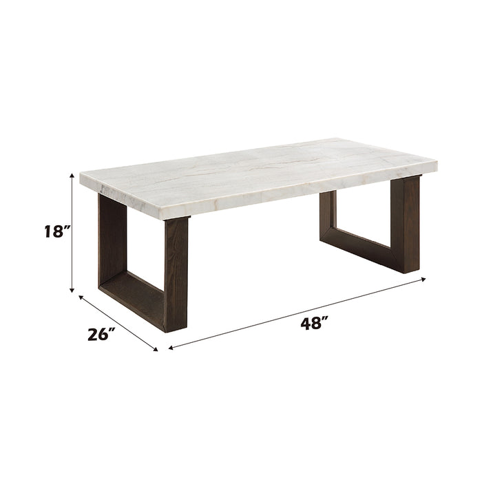 Edwyn Coffee Table w/Natrual Marble Top - Image 6