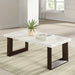Edwyn Coffee Table w/Natrual Marble Top