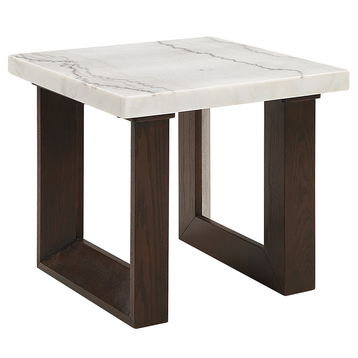 Edwyn End Table w/Natrual Marble Top - Image 2