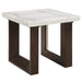 Edwyn End Table w/Natrual Marble Top - Image 2