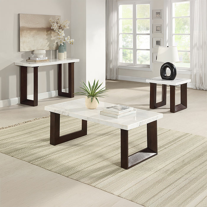 Edwyn End Table w/Natrual Marble Top - Image 4