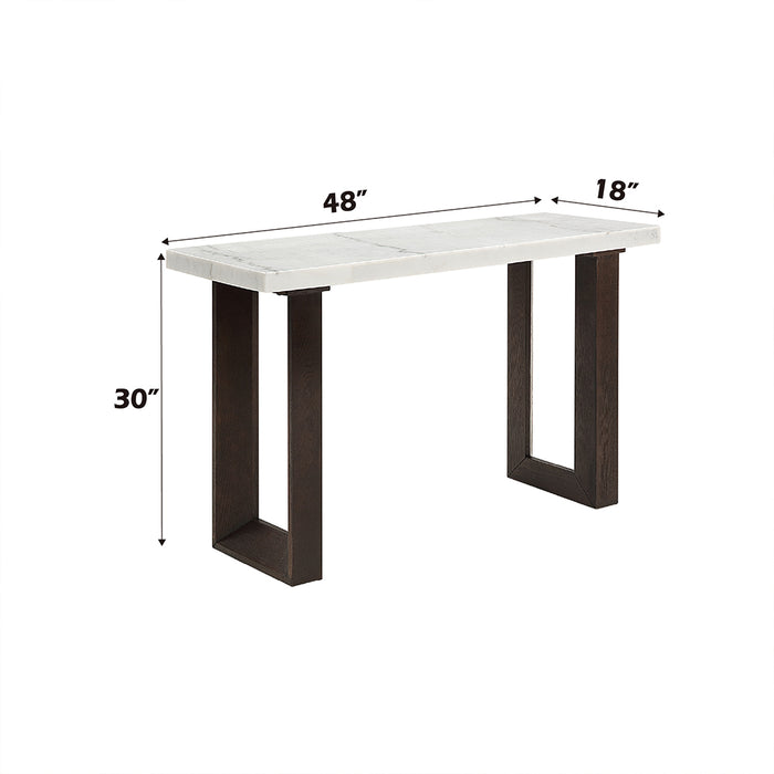 Edwyn Sofa Table w/Natrual Marble Top - Image 5