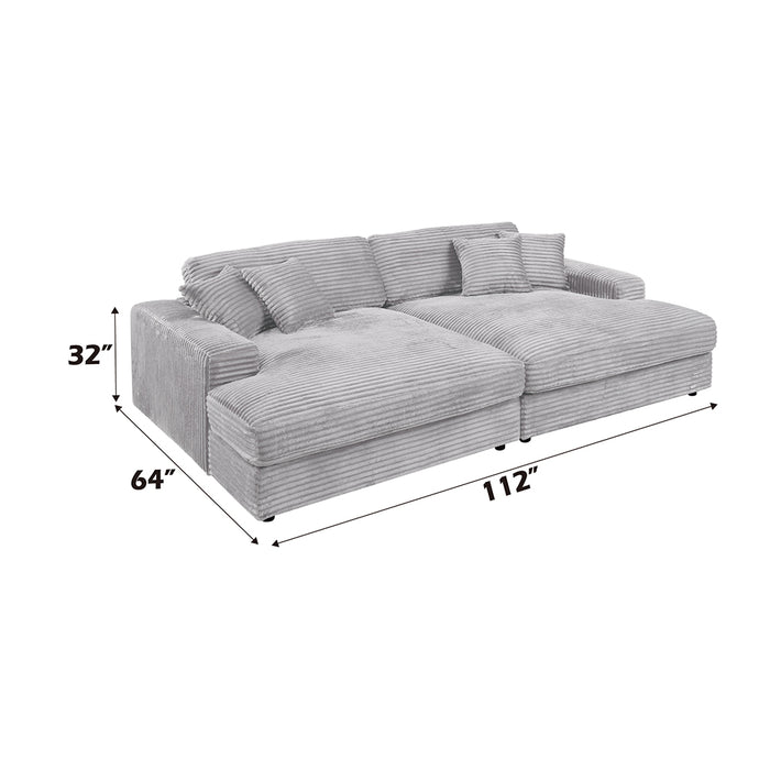 Hilde Sectional Sofa w/4 Pillows - Image 7