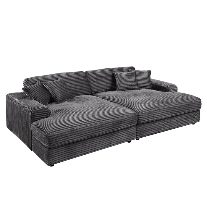 Hilde Sectional Sofa w/4 Pillows - Image 2