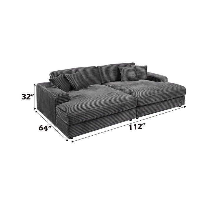 Hilde Sectional Sofa w/4 Pillows - Image 7