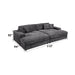 Hilde Sectional Sofa w/4 Pillows - Image 7