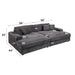 Hilde Sectional Sofa w/4 Pillows - Image 9