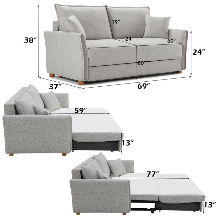 Oran Sofa w/Sleeper, Storage & 2 Pillows - Image 13