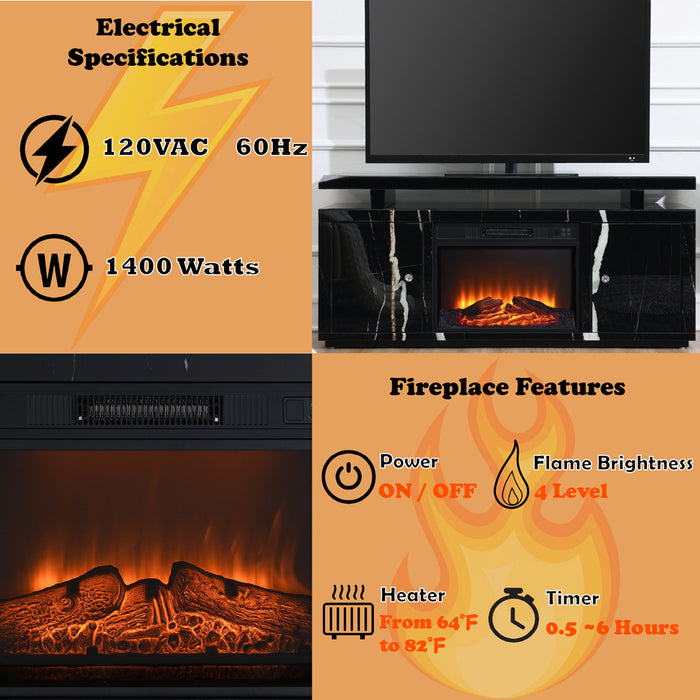 Drisana TV Stand w/Fireplace - Image 7