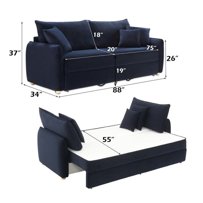 Irina Sofa w/Sleeper & 3 Pillows - Image 12