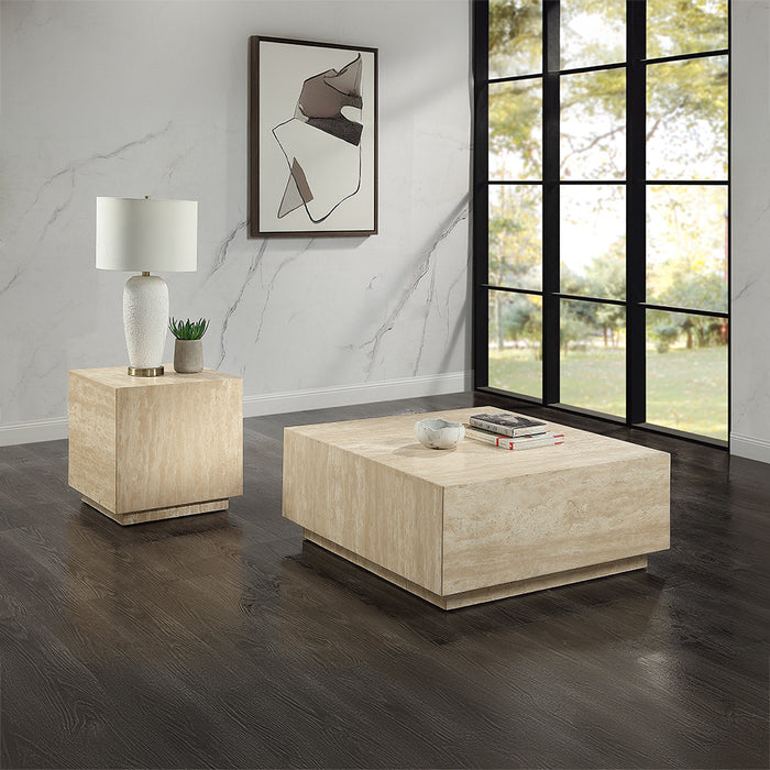 Deon Coffee Table w/Natrual Marble Top - Image 5