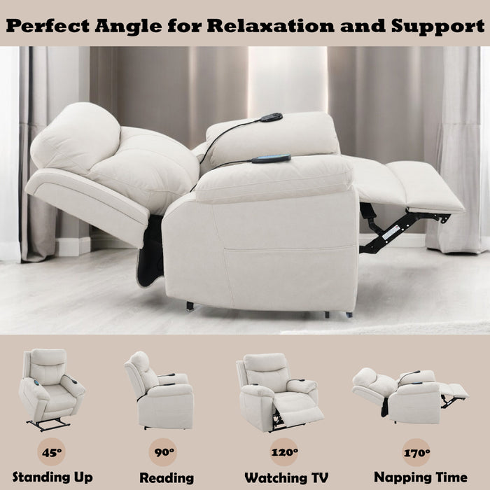 Chriki Power Recliner w/Lift & Heating & Massage - Image 16
