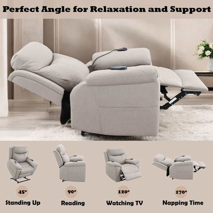 Chriki Power Recliner w/Lift & Heating & Massage - Image 16