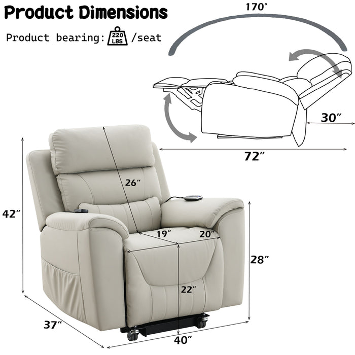 Marsha Power Recliner w/Lift & Massage - Image 15