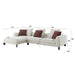 Mardi Sectional Sofa w/6 Pillows - Image 9