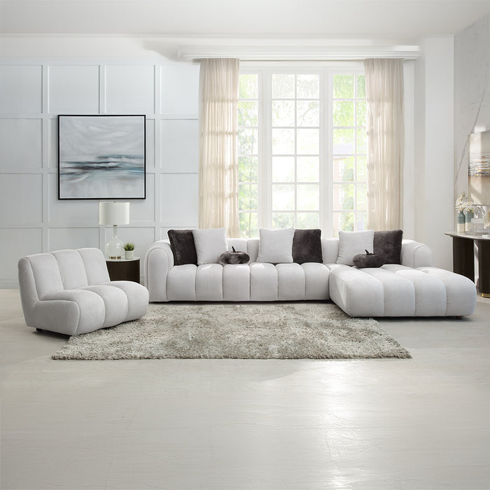 Manilla Sectional Sofa w/8 Pillows - Image 8