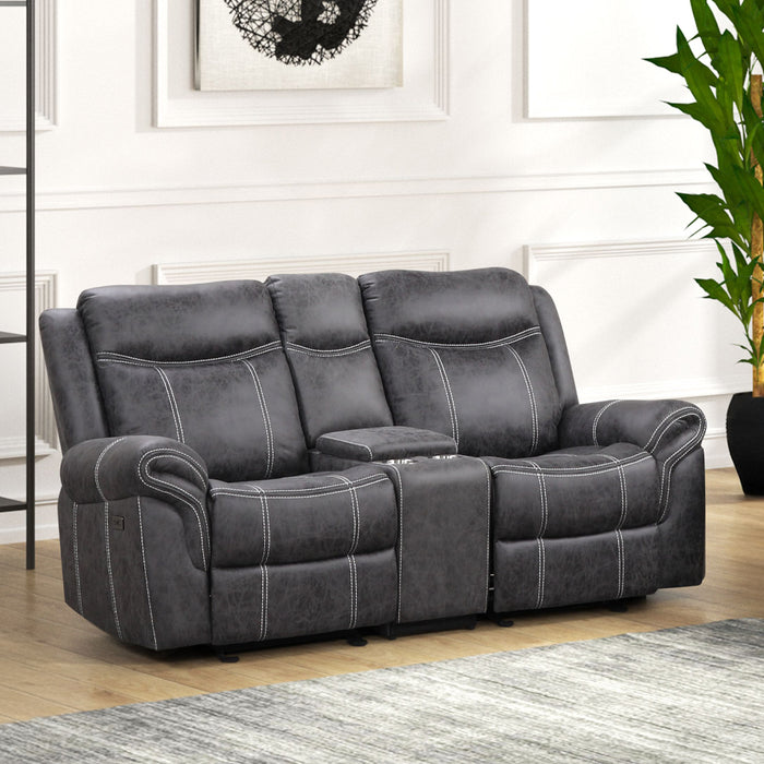 Zubaida Power Motion Loveseat w/USB Port