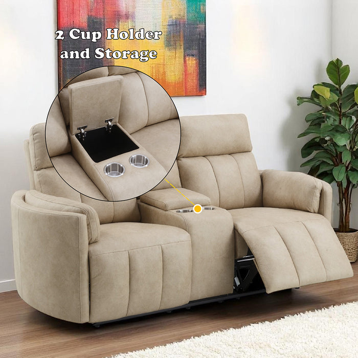 Elison Motion Loveseat w/Console - Image 11