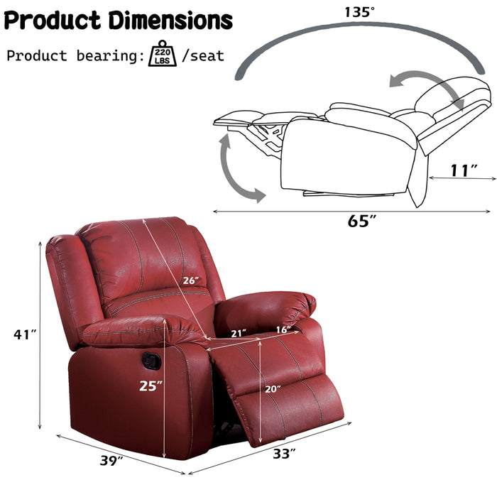 Zuriel Motion Rocker Recliner - Image 9