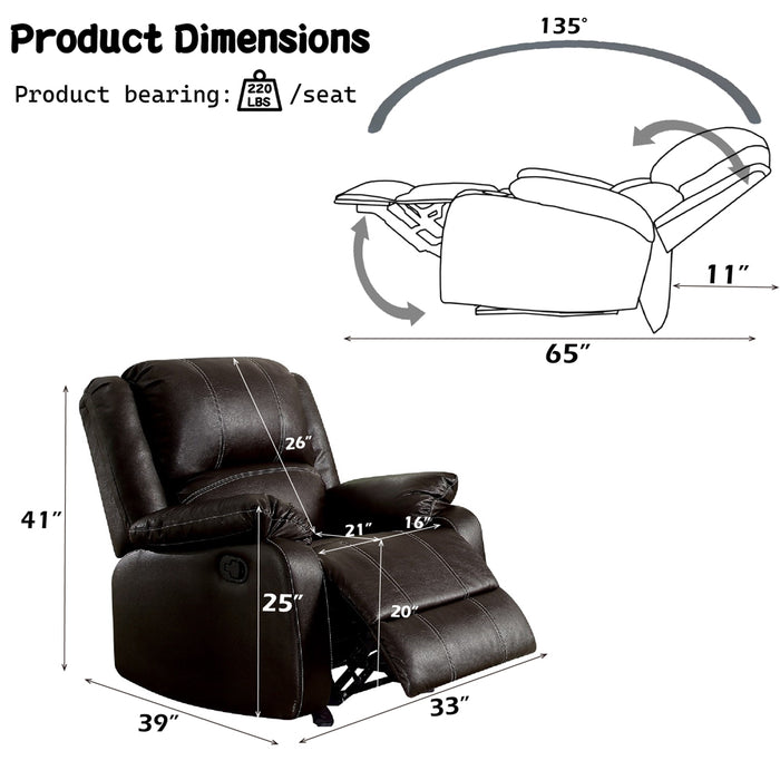 Zuriel Motion Rocker Recliner - Image 5