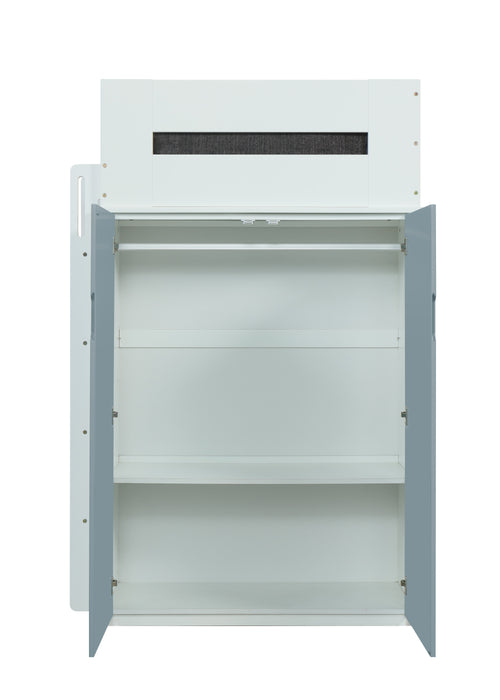 Nerice Twin Loft Bed w/Desk & Wardrobe - Image 5