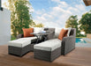 Salena Patio Sofa w/2 Pillows & 2 Ottomans - Image 5