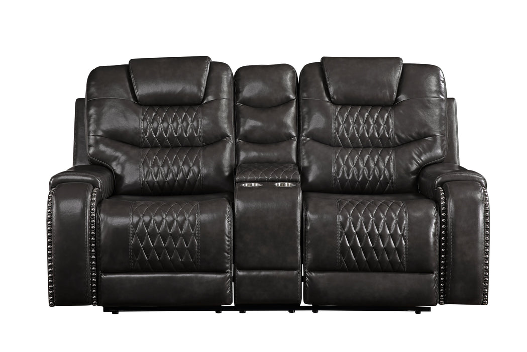 Braylon Motion Loveseat w/Console - Image 9