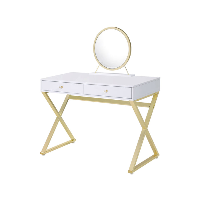 Coleen Vanity Desk w/Mirror & Jewelry Tray - Image 10