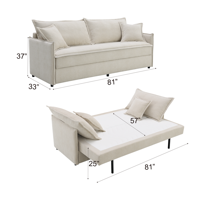 Elisea Sofa w/Sleeper & 2 Pillows - Image 19