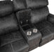 Hirah Motion Loveseat w/Console & USB Port - Image 13