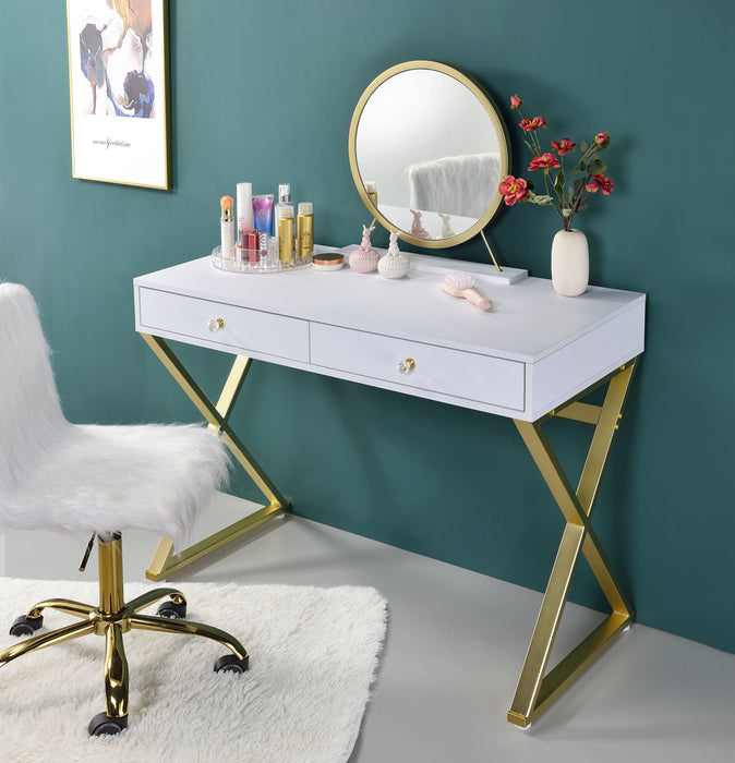 Coleen Vanity Desk w/Mirror & Jewelry Tray - Image 9