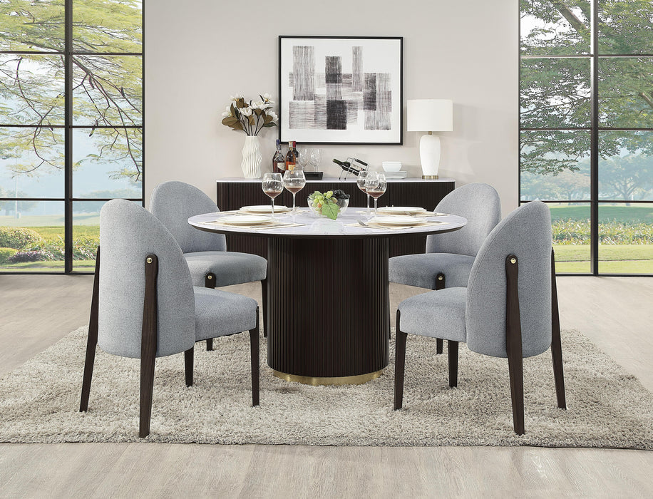 Clayten Round Dining Table w/Marble - Image 10