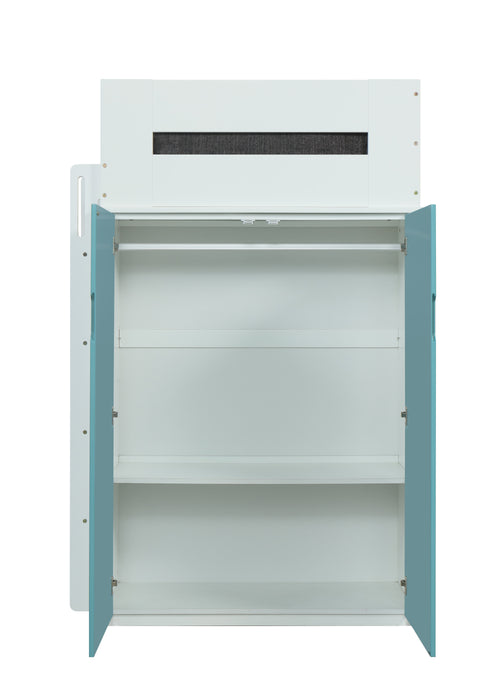 Nerice Twin Loft Bed w/Desk & Wardrobe - Image 5